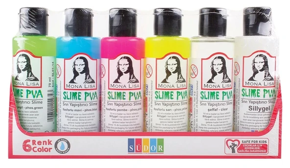 Supertrend Mona Lisa Slime Jeli 70 ml. 6'lı Set ürün görseli