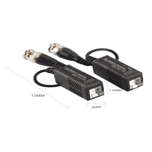 Anunnaki AHD Video Balun 1080P Kamera - BNC CAT5 CAT6 RJ45 Çevirici Dönüştürücü - 5