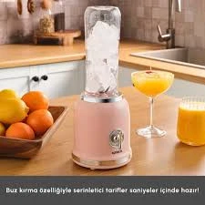 Karaca Retro Personal Kişisel Smoothie Blender Pink - Resim 2
