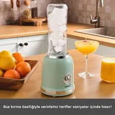 Karaca Retro Personal Kişisel Smoothie Blender Green - Resim 2