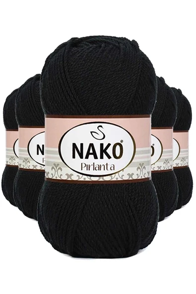 LitaeTrend 5 Adet Pırlanta Amigurumi El Örgü İpi Yünü Siyah 217 ürün görseli