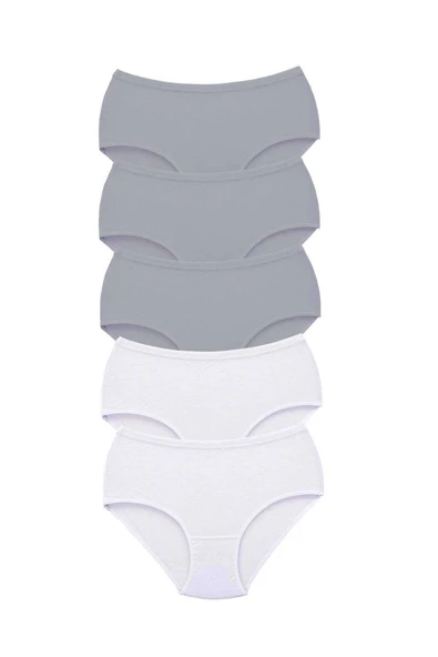 LitaeTrend 5 Adet Tutku Kadın Yüksek Bel Bato Kalın Lastik Külot S11 ürün görseli 1