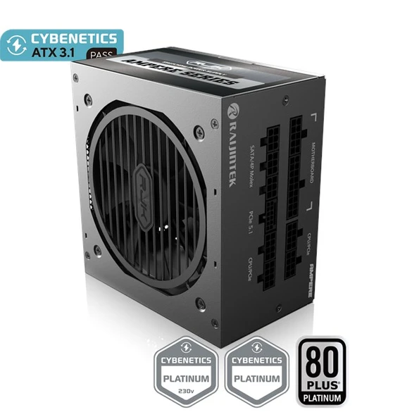 Raijintek Ampere 1000W 80+ Platinum PCIE5 - Resim 3