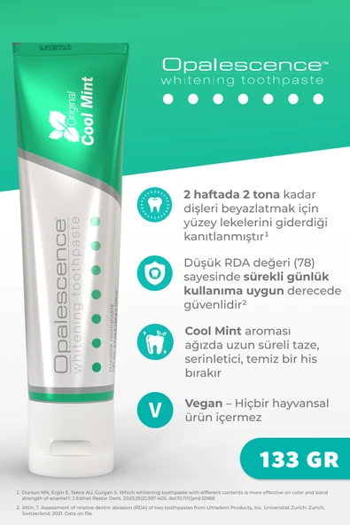 Opalescence Diş Macunu Beyazlatıcı 133 gr - 2 Adet Büyük Boy - Resim 2