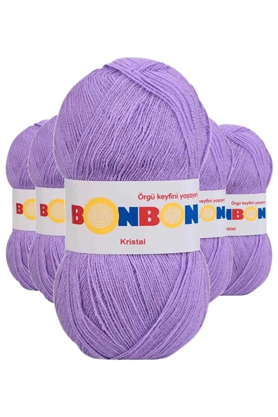 LitaeTrend 5 Adet Kristal El Örgü Lif İpi Lila 98205 ürün görseli 1