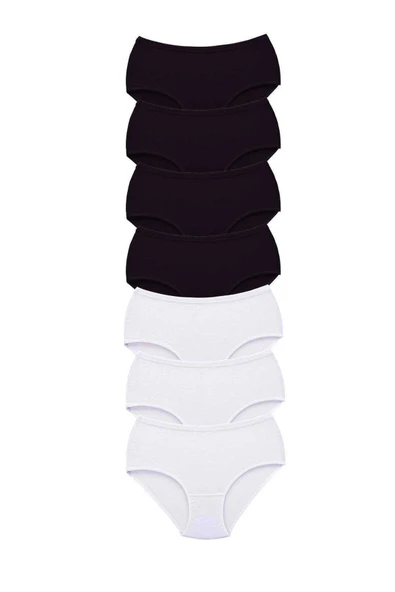 LitaeTrend 7 Adet Tutku Kadın Yüksek Bel Bato Kalın Lastik Külot S4 ürün görseli 1