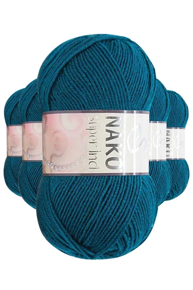 LitaeTrend 5 Adet Süper İnci El Örgü İpi 100 gr Şelale 2273 ürün görseli