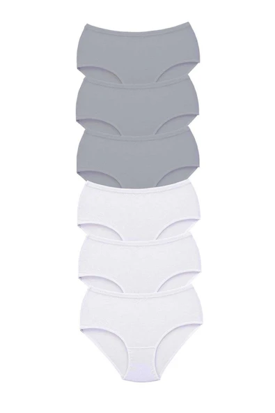 LitaeTrend 6 Adet Tutku Kadın Yüksek Bel Bato Kalın Lastik Külot S10 ürün görseli 1