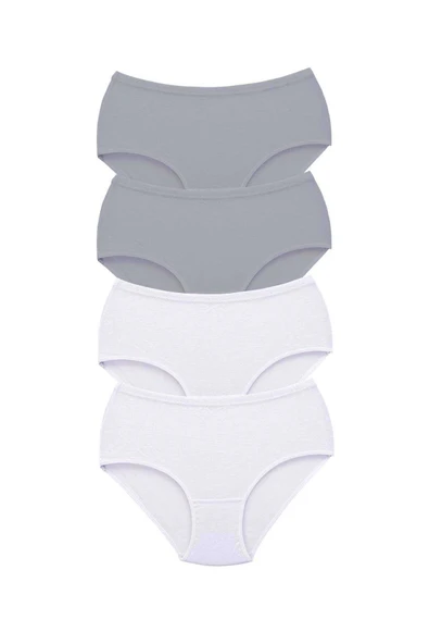 LitaeTrend 4 Adet Tutku Kadın Yüksek Bel Bato Kalın Lastik Külot S10 ürün görseli 1