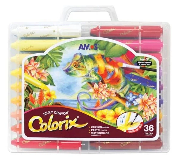 Supertrend Colorix Silky Crayon Üçü Bir Arada Boya 36 Renk ürün görseli