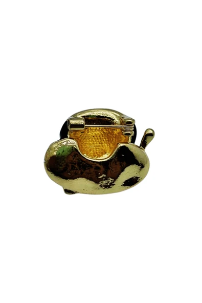 Kahve Fincanı Broş Retro Tasarım Latte Cup Brooch Kahveseverlere Hediye Aksesuar - 4