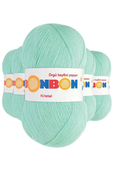 LitaeTrend 5 Adet Kristal El Örgü Lif İpi Su Yeşili 98329 ürün görseli 1