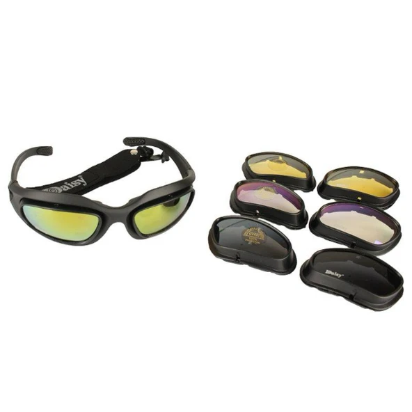 Çok Lensli Tactical Gözlük Seti - Resim 3