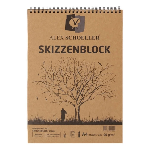 Supertrend Supertrendt Eskiz Çizim Defteri A4 Üstten Spiralli 90 gr. 60 yaprak ürün görseli