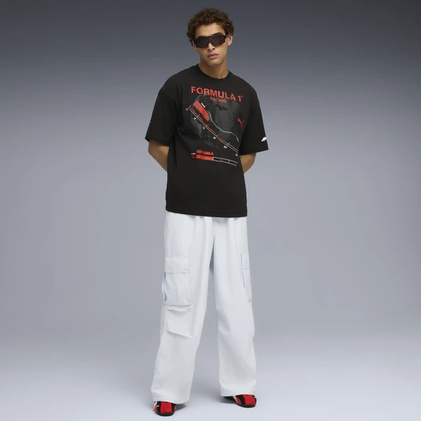 Puma 632655 F1 Graphic Tee - Relaxed Tişört Erkek T-Shirt - Resim 5
