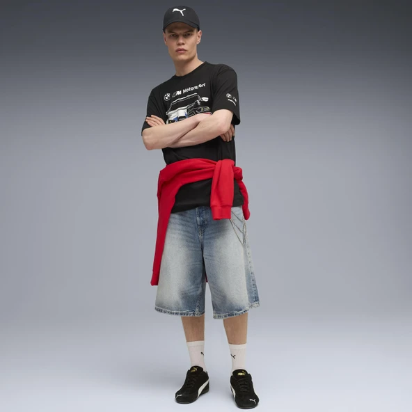 Puma 632914 BMW MMS Bold Graphic Tee Tişört Erkek T-Shirt - Resim 9