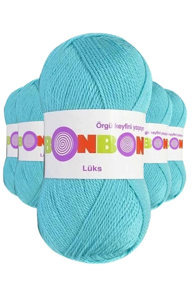 LitaeTrend 5 Adet Lüks Patik İpi Yünü Turkuaz 98238 ürün görseli 1