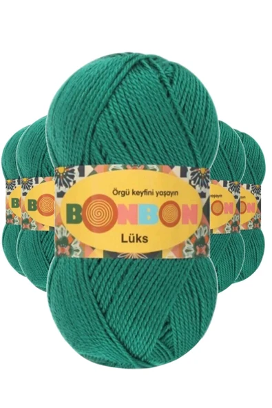 LitaeTrend 5 Adet Lüks Patik İpi Yünü Ördek Başı Yeşili 98325 ürün görseli