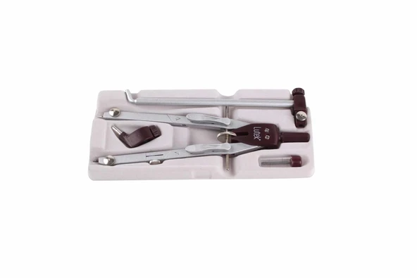 Lutek Uzatma Ayaklı Hassas Ayarlı Metal Pergel Seti ürün görseli 1