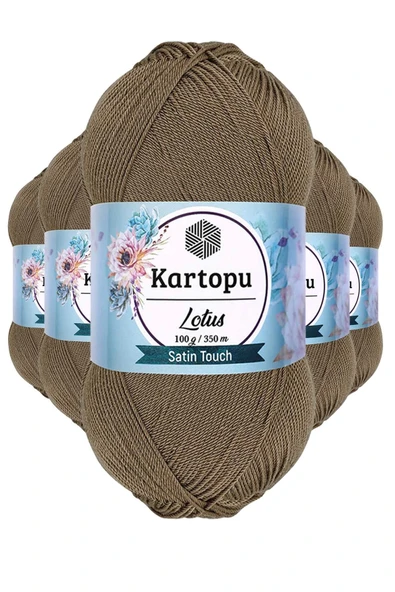 LitaeTrend 5 Adet Lotus Bikini Büstiyer Bluz Örgü İpi  K833 Vizon ürün görseli