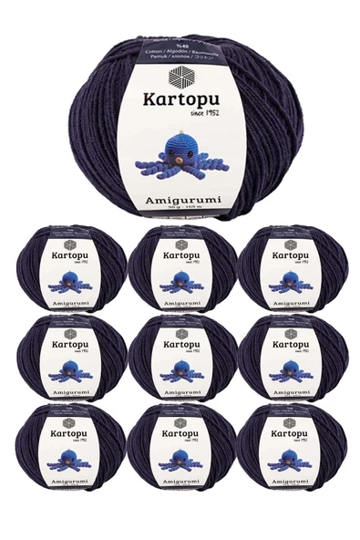 LitaeTrend 10 Adet Amigurumi El Örgü İpi 50gr 630 ürün görseli