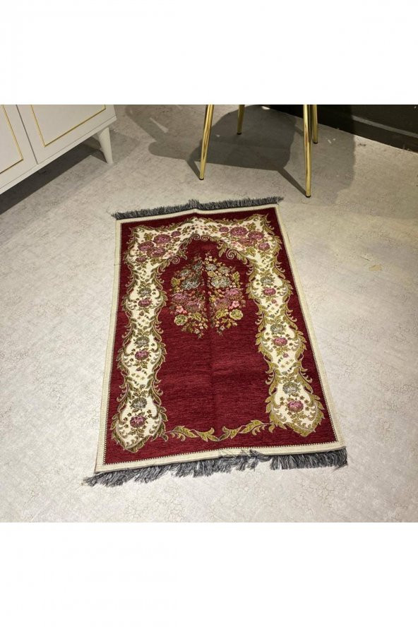 Osmanlı İnci Şönil Seccade - Kırmızı