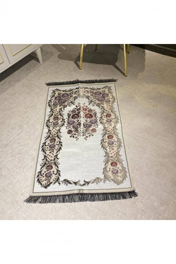 Osmanlı İnci Şönil Seccade - Beyaz