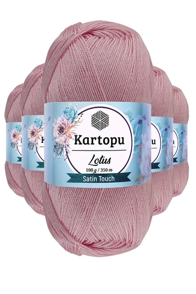 LitaeTrend 5 Adet Lotus Bikini Büstiyer Bluz Örgü İpi  K768 Açık Pembe ürün görseli