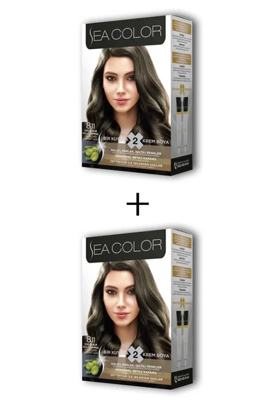 LitaeTrend 2X2 Tüp Krem Saç Boyası Seti Yoğun Açık Küllü Kumral No:8.11 ürün görseli 1