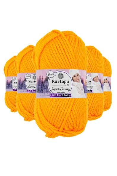 LitaeTrend 5 Adet Super Chunky Kalın Kışlık El Örgü Ipliği 100 Gr K314 ürün görseli 1