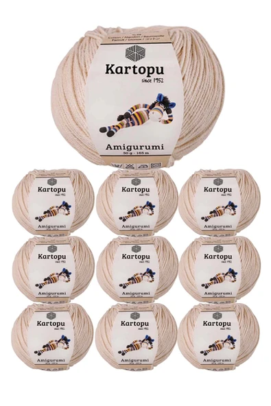 LitaeTrend 10 Adet Amigurumi El Örgü İpi 50gr 354 ürün görseli 1