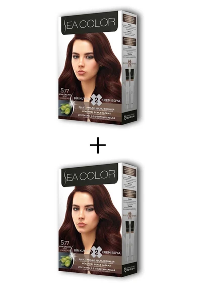 LitaeTrend 2X2 Tüp Krem Saç Boyası Seti Sıcak Çikolata No:5.77 ürün görseli 1