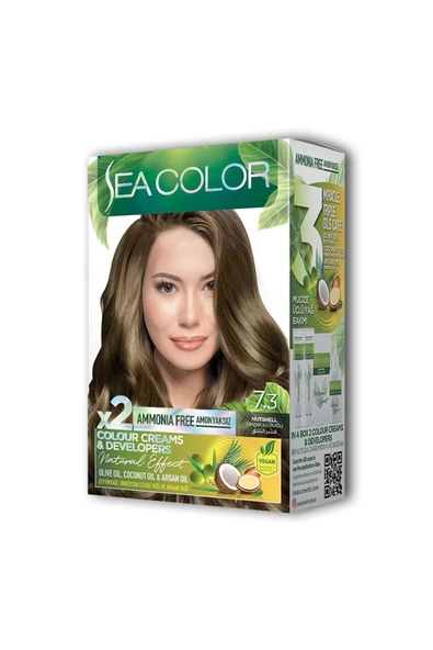 LitaeTrend 2X2 Tüp Krem Saç Boyası Seti Fındık Kabuğu No:7.3 - Resim 3