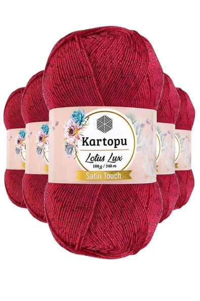 LitaeTrend 5 Adet Lotus Lux Bikini Büstiyer Bluz Simli Örgü İpi K141 Fuşya ürün görseli 1