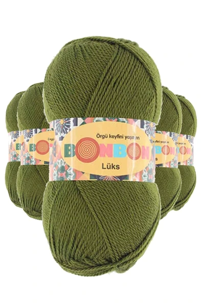 LitaeTrend 5 Adet Lüks Patik İpi Yünü Haki 98686 ürün görseli 1