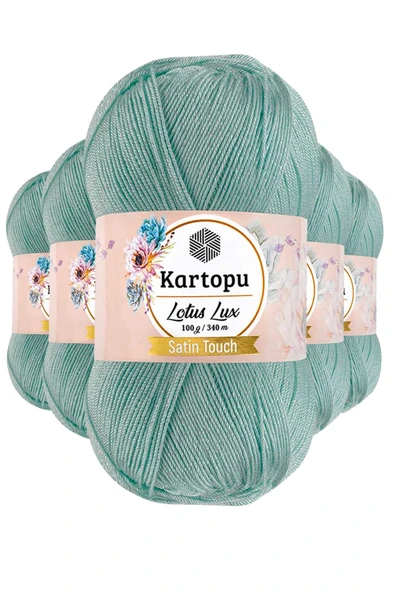 LitaeTrend 5 Adet Lotus Lux Bikini Büstiyer Bluz Simli Örgü İpi K507 Mint ürün görseli 1