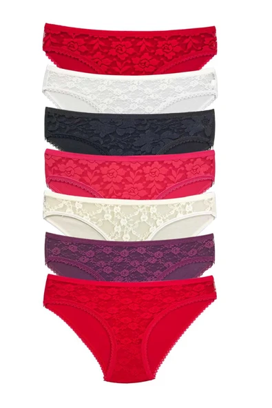 LitaeTrend 7 Adet Önü Dantelli Transparan Kadın Slip Külot S1 ürün görseli 1