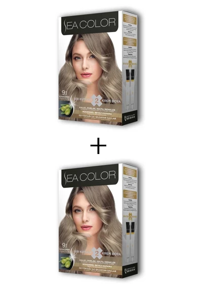 LitaeTrend 2X2 Tüp Krem Saç Boyası Seti Elmas Sarısı No:9.1 ürün görseli 1