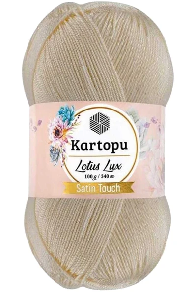 LitaeTrend Lotus Lux Bikini Büstiyer Bluz Simli Örgü İpi K025 Krem ürün görseli 1