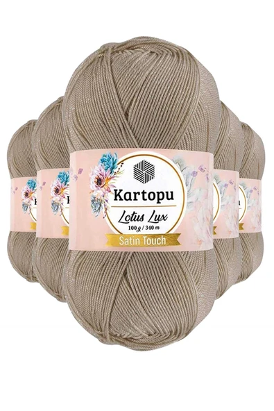 LitaeTrend 5 Adet Lotus Lux Bikini Büstiyer Bluz Simli Örgü İpi K861 Bej ürün görseli 1