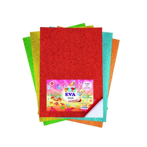 Supertrend A4 Simli Yapışkanlı Eva 10 Renk ürün görseli