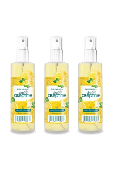 LitaeTrend 3 Adet Limon Kolonyası  Ev Ofis Pratik Kullanım Sprey 100ml - 1