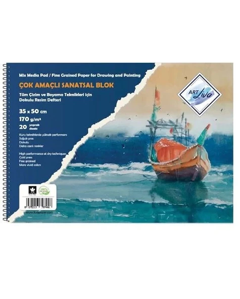 Supertrend Resim Defteri Multi Teknik 35x50 cm. 170 gr. 20 yaprak (SD-104) ürün görseli