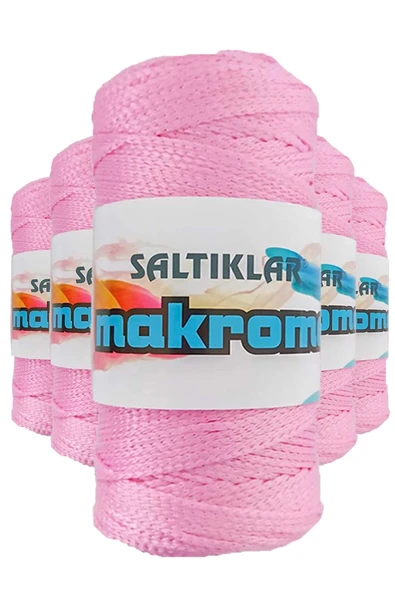 LitaeTrend 5 Adet Polyester Makrome İpi 1545 Pembe 100 gr ürün görseli