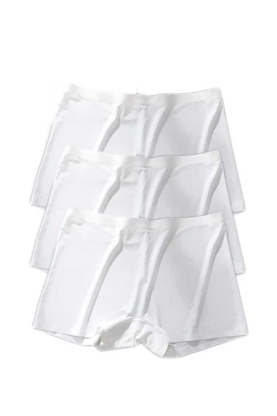 LitaeTrend 3 Adet Kadın Dikişsiz Görünmez İz Yapmaz Mini Şort Boxer Beyaz - Resim 2