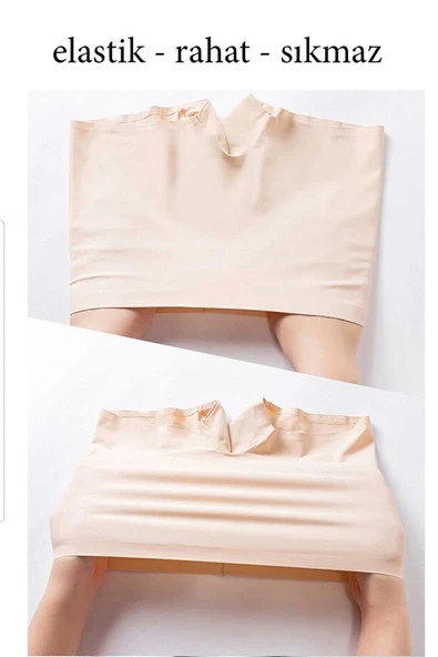 LitaeTrend 4 Adet Kadın Dikişsiz Görünmez İz Yapmaz Mini Şort Boxer Beyaz - Resim 6