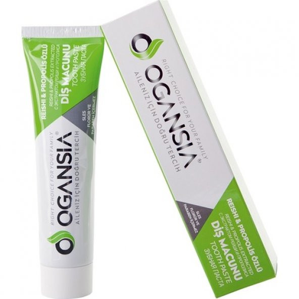 Ogansia Florürsüz Propolis ve Bitki Özlü Organik Diş Macunu 75 ml - 1