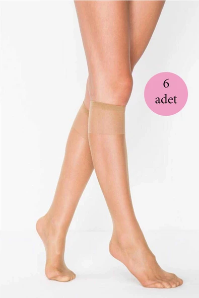 LitaeTrend 6 Adet Süper Ince 15 den Mat Pantolon Çorabı Bronz ürün görseli 1