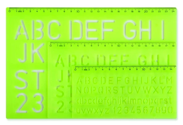 Supertrend Büyük Harf Yazı Şablonu Seti 10-20-30 mm. ürün görseli