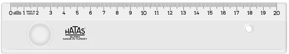 Supertrend Mercekli Geniş Plastik Cetvel 20 cm. ürün görseli